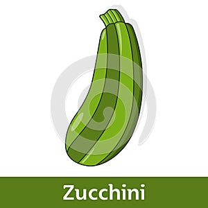 Progettazione della pittura verdura verde zucchine 