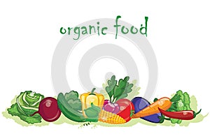 Cartoon vegetables,vector background