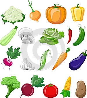 Cartoon vegetables,vector