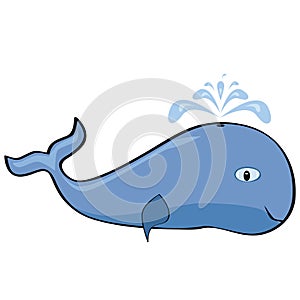 Cartoon whale