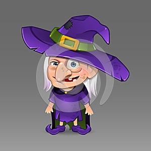 Cartoon witch with hat 3