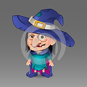 Cartoon witch with hat 4