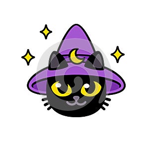 Cartoon wizard cat