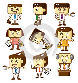 Cartoon workers