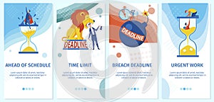 Cartoon Workload Deadline, Urgent Work Time Limit