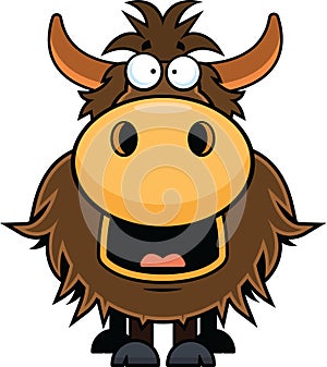 Cartoon Yak Happy