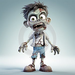 Cartoon Zombie Character: 3d Cartoon Image Stock In Raphael Lacoste Style