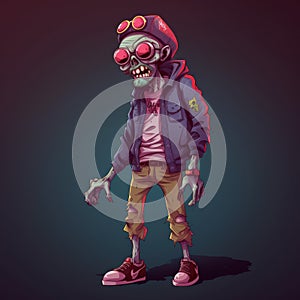 Cartoon Zombie Gangsta photo