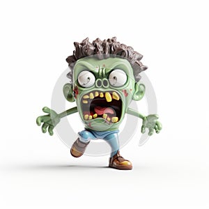 Cartoon Zombie Toy: A Cute And Creepy Collectible