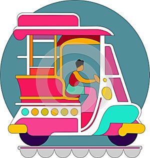 Cartoon8 Flat Vector Illustration