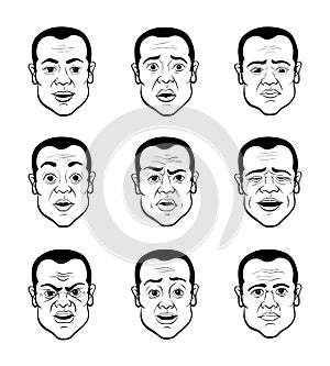 Cartooning Faces of the Man