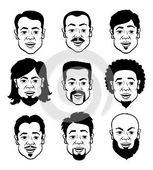 Cartooning Faces of the Man