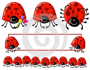 Cartoonish Ladybug Clip Art And Logo