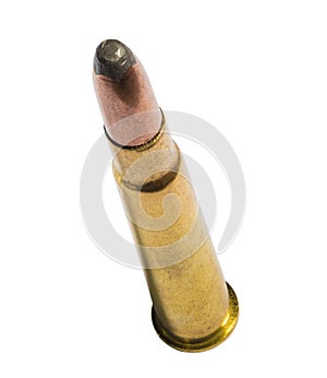 Cartridge for a 303 rifle seen from a top angle