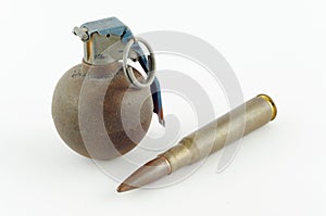 Cartridge and grenade photo