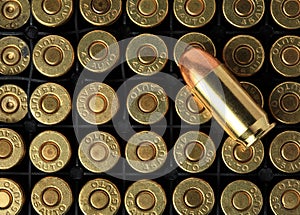 Cartridges of . 45 ACP pistols ammo photo