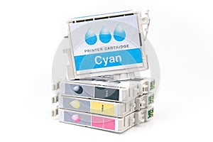 Cartridges for colour inkjet printer