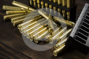 Cartridges on the table