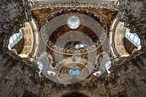 Cartuja Monastery Ceiling in Granada Spain