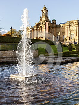 Cartwright Hall gallery from Mughal Water Garden