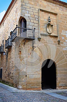 Carvajal Tower in Caceres at Extremadura