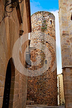 Carvajal Tower in Caceres at Extremadura