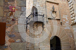 Carvajal Tower in Caceres at Extremadura