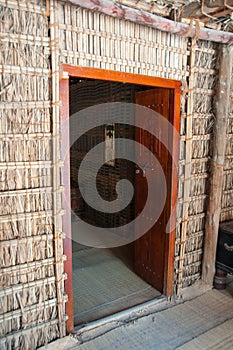 Carved door in Dubai, UAE