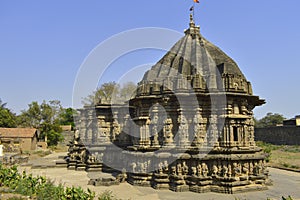 Carved exterior view of Kopeshwar Temple, Khidrapur