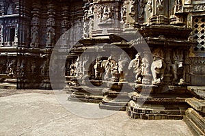 Carved exterior view of Kopeshwar Temple, Khidrapur, Maharashtra