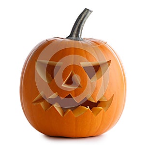 Carved halloween pumpkin