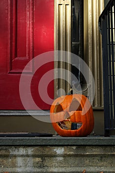 Carved Halloween Pumpkin photo