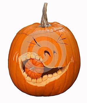 Carved pumpkin
