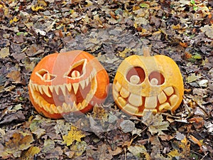 Carved pumpkins