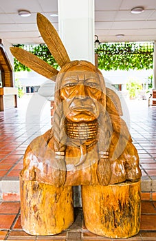 Carved redskin