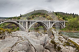 Carved Rocks with Bridge