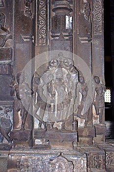 Carved sculpture of God, Bhuleshwar, Maharashtra