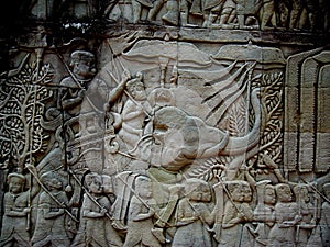 Carved Statues, Angkor Wat