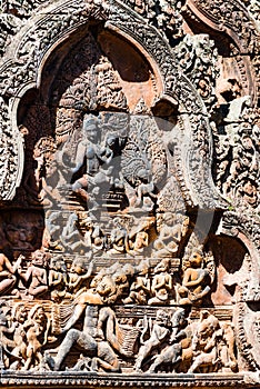 Carved stone of Banteay Srei