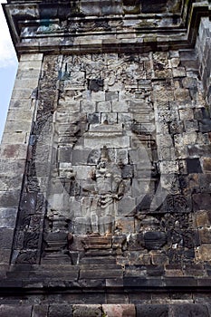 Carved stone at Borobudur temple