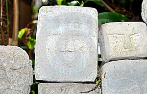 Carved Stone Faces