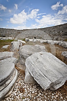 Carved Stone in Ruins at Perga photo