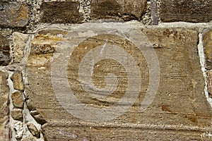 Carved stones at the ruins of Monte Alban, Mexico