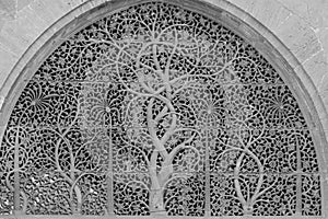 Carved Tree of Life Window