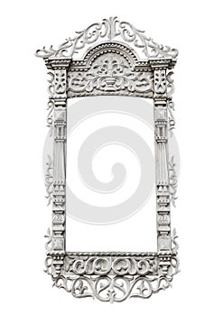 Carved window frame
