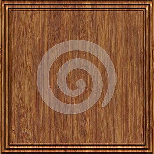 Carved wood panel seamless texture