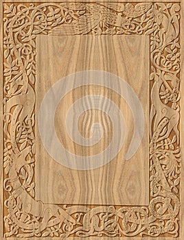 Scolpito di legno telaio celtico stile 