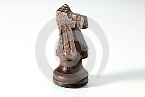 Carved Wooden Knight Chess Piece