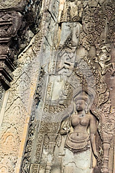 Carving of Apsava at Phnom Bakheng