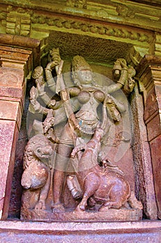 Carving details on the inner wall of Durga Temple, Aihole , Bagalkot, Karnataka